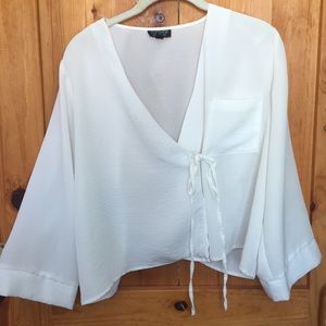 TopShop flowy white top